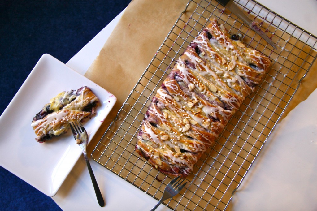 Blueberry and Cheese Danish Braid 2