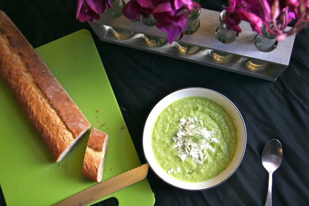 pea, fennel and leek soup recipe 1