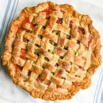 my favorite strawberry rhubarb pie