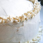 chai tea spiced cake with coconut frosting (dairy-free, plus vegan optional)