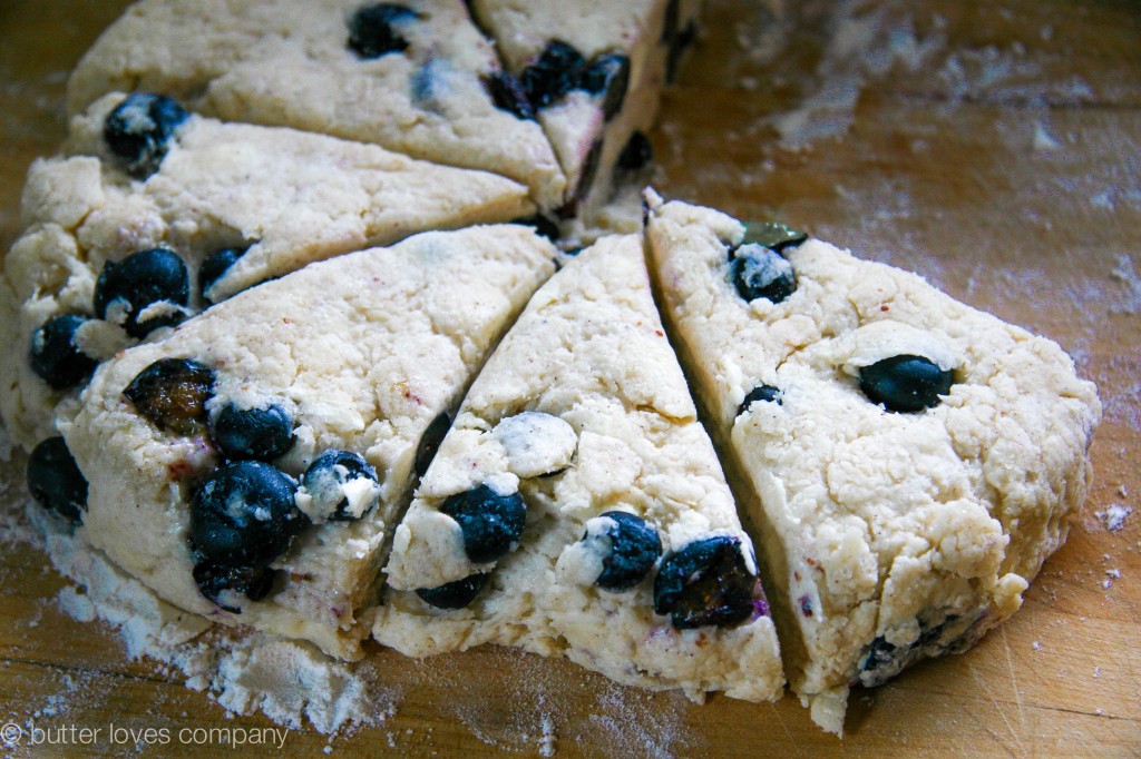 blueberry buttermilk scones with cinnamon sugar butter 1