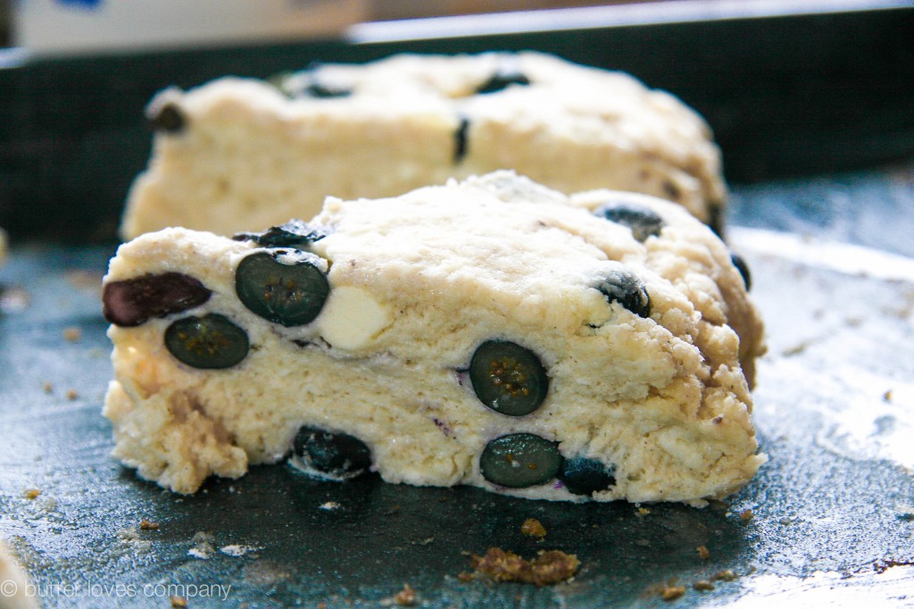 blueberry buttermilk scones with cinnamon sugar butter 2