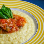 homemade fresh corn polenta with tomato onion ragout 8