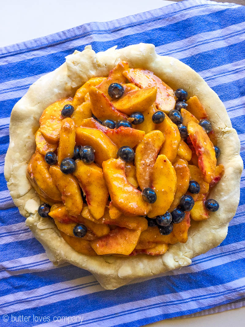 peach blueberry pie  butter loves company