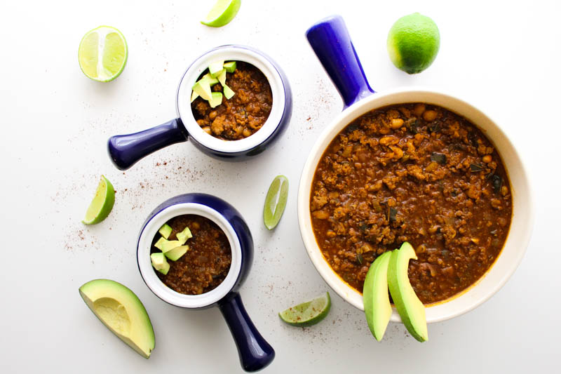 turkey poblano quinoa chili | butter loves company