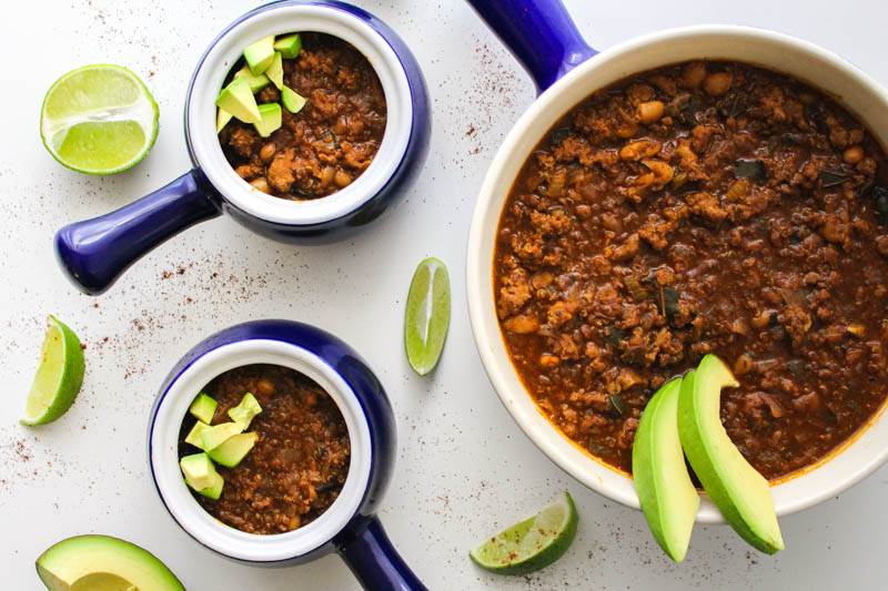 turkey poblano quinoa chili | butter loves company