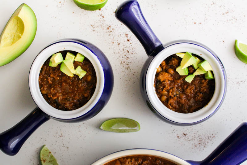 turkey poblano quinoa chili | butter loves company