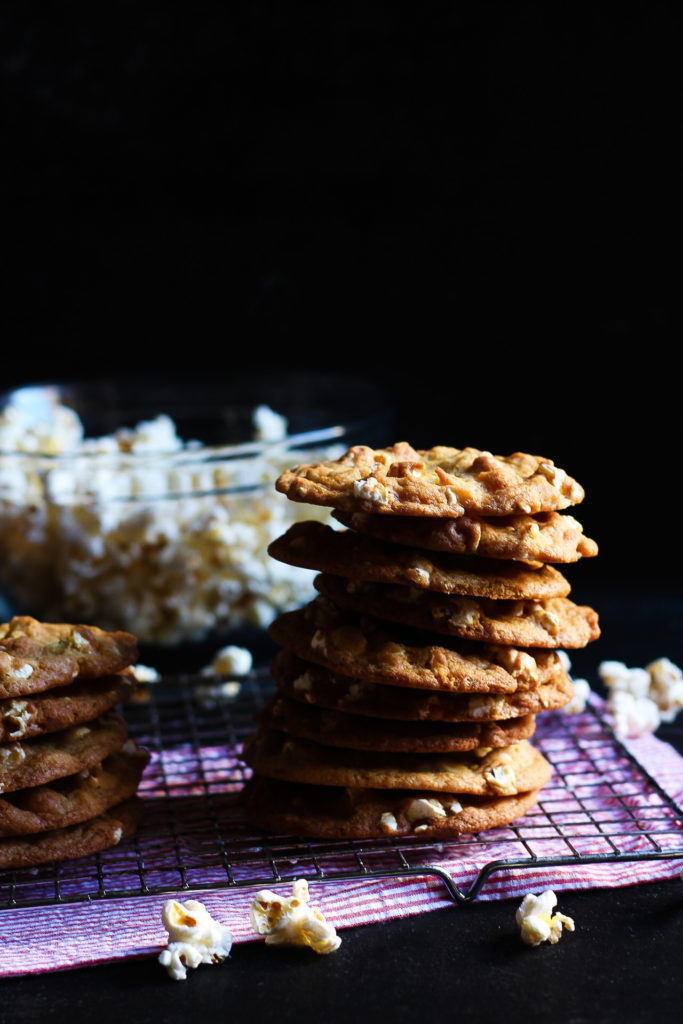 Salty Buttery Popcorn Cookies