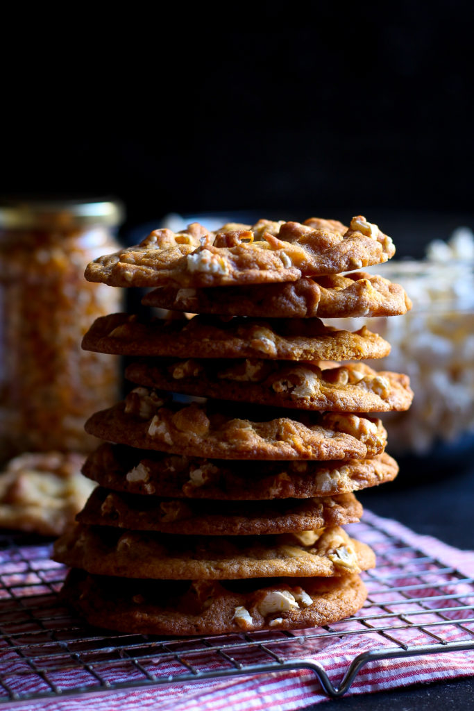 Salty Buttery Popcorn Cookies