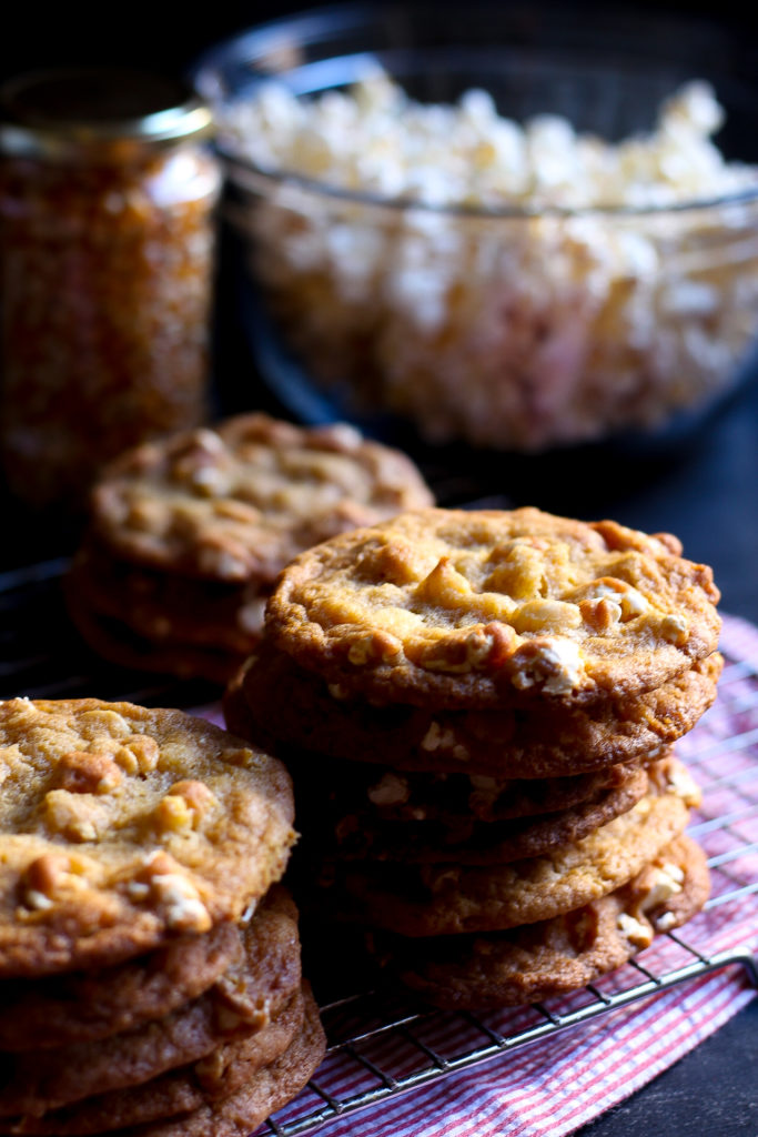 Salty Buttery Popcorn Cookies