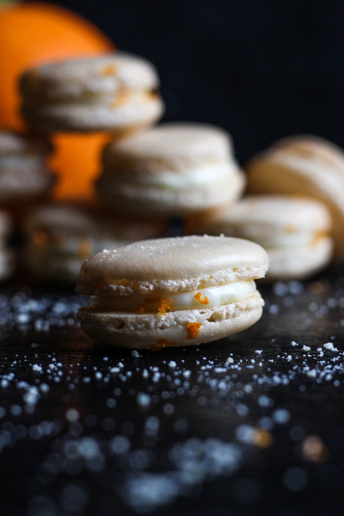 orange macarons - butter loves company