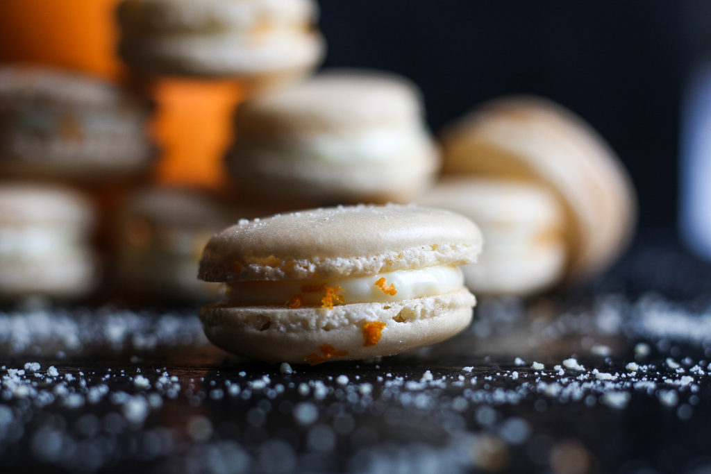 orange macarons - butter loves company