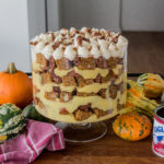 pumpkin pecan trifle aka thanksgiving dessert “stuffing”