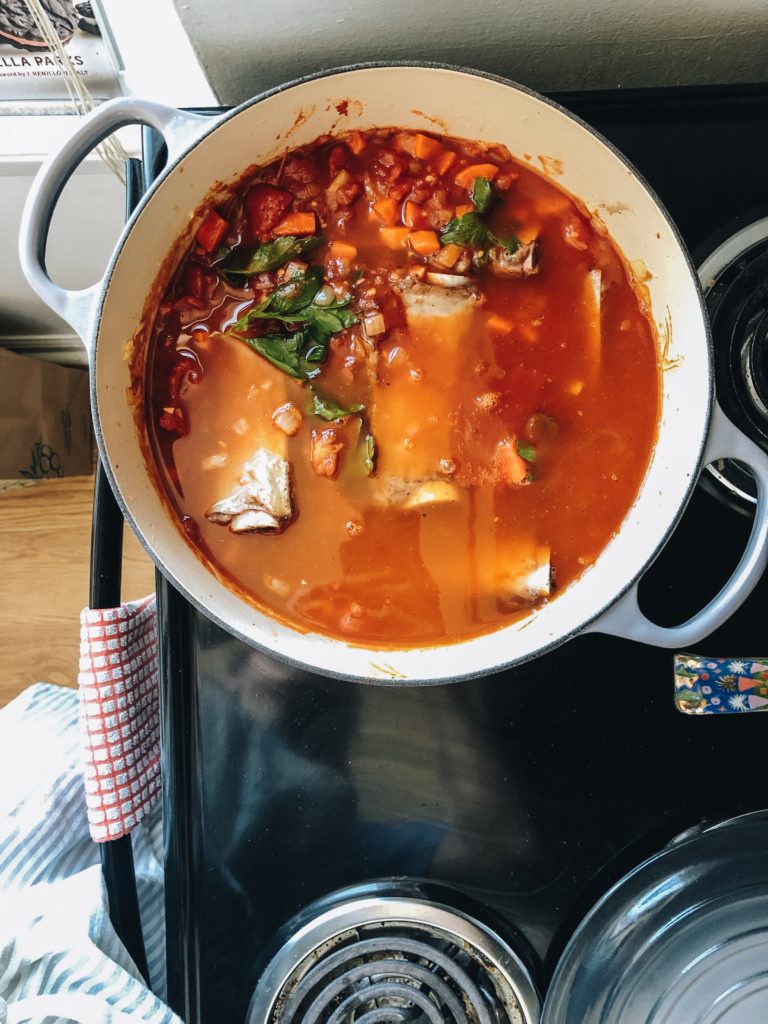 short rib pasta sauce cooking